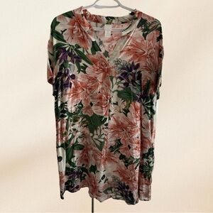 H&M Floral Viscose Short Dress